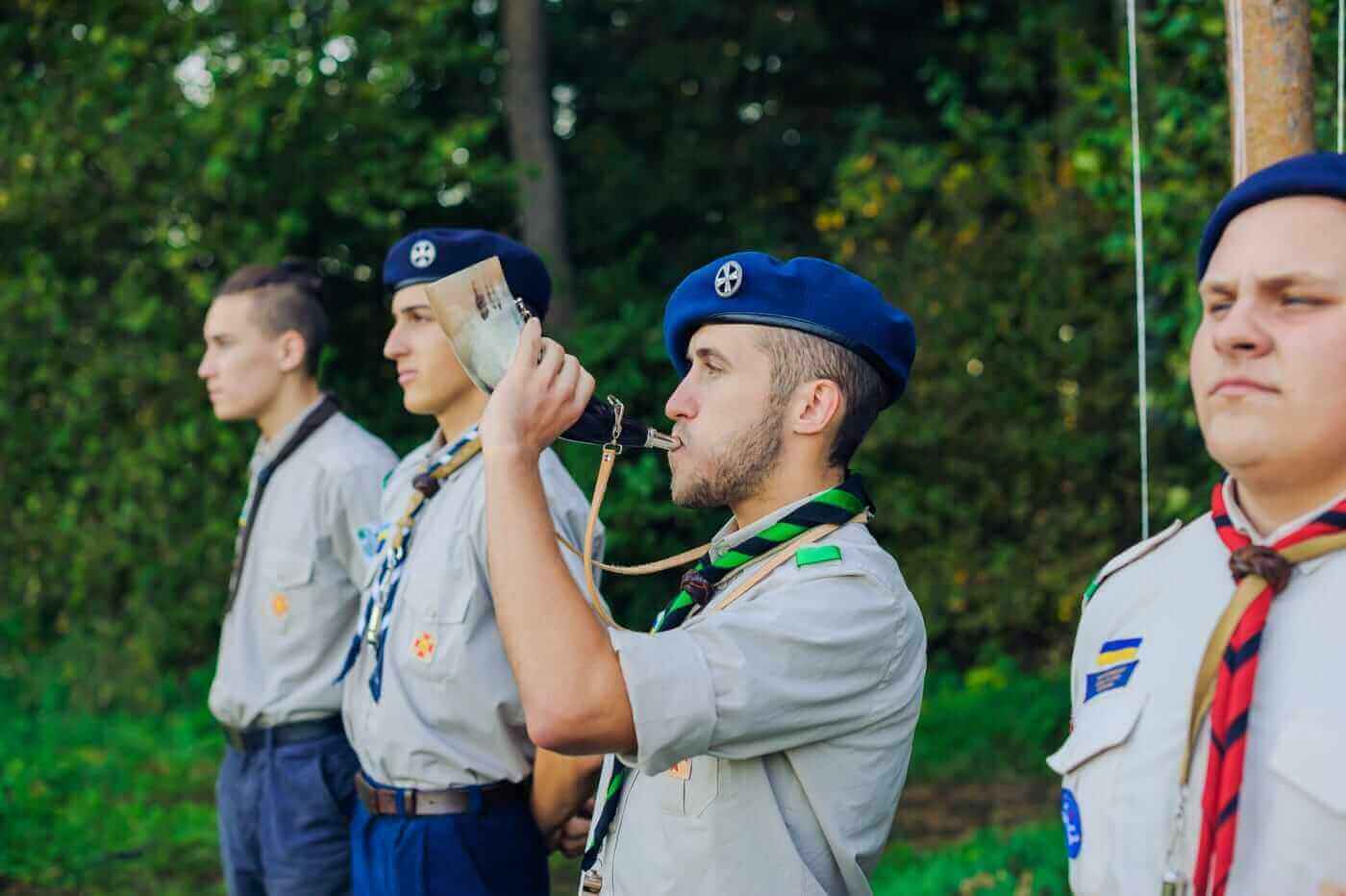 Скаути під час церемонії